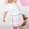 Floral & Bow Watercolor Short Sleeve Tee
