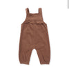 Solid Beaver Corduroy: Yoke Ruffle Overall