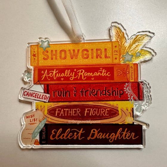 Showgirl Book Ornament