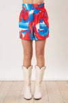 Brushed Prints Shorts: Womens