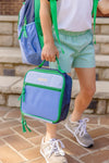 Leighton Lunch Box: Beale Street Blue, Barbados Blue, Navy & Kelly Green