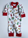 Holly Jolly Cookies Zipper Pajamas