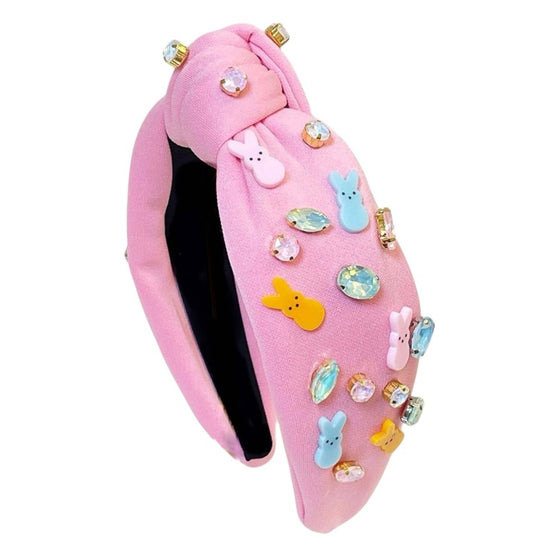 Peeps Pastel Jewel Knot Headband