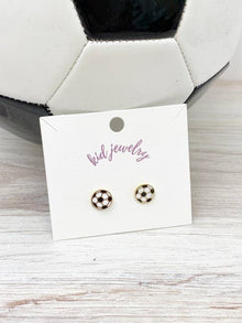  Soccer Clip On Earrings