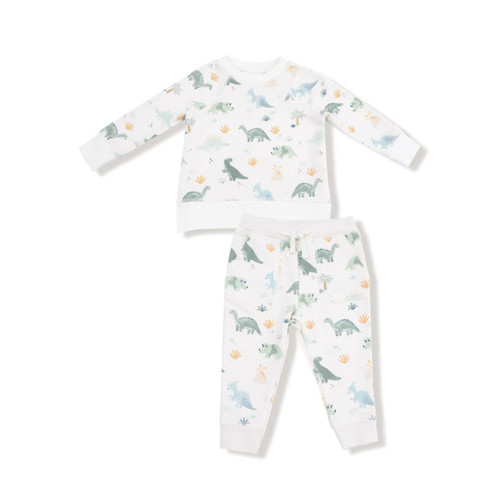 Soft Dinos - Green
Raglan Sweatshirt + Jogger Set