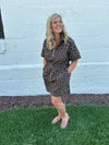 Brown Leopard Dress