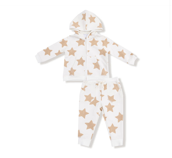 French Terry - Stars
Zip Hoodie and Jogger Set
