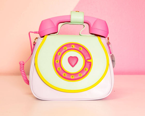 Ring Ring Phone Handbag: Cotton Candy Mint Green