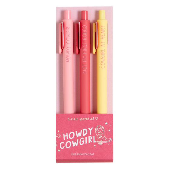 Howdy Cowgirl Western Pen Set