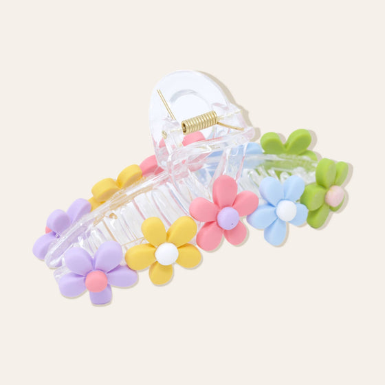 Daisy Claw Clip - Bright Pastels