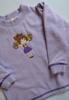 Purple Cheerleader Sweatshirt