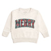 Merry Tartan Patch Sweatshirt