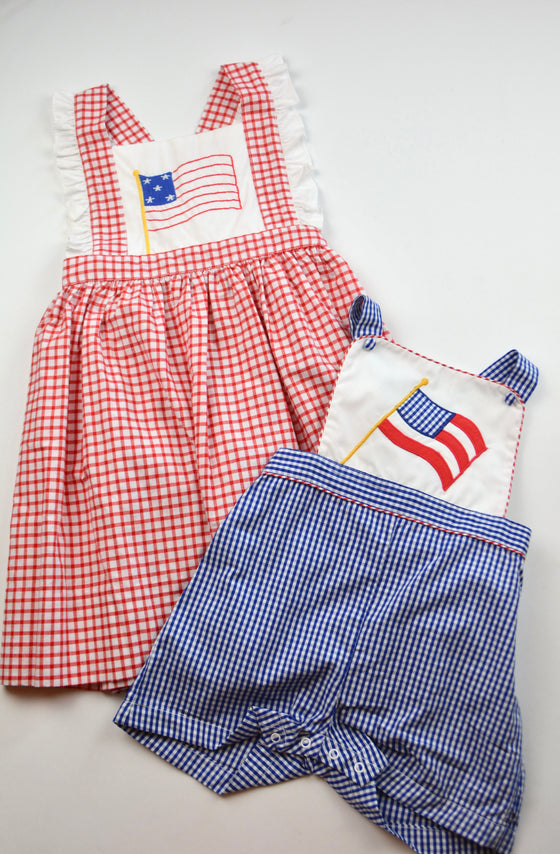 Flag Embroidered Dress