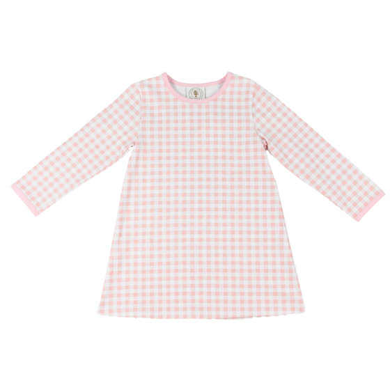 Pink Gingham Susie L/S Dress