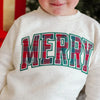 Merry Tartan Patch Sweatshirt