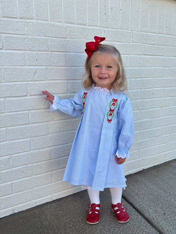Embroidered Santa Dress