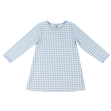  Blue Gingham Susie L/S Dress
