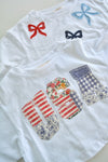 USA Patchwork Cropped Top