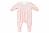 Simply Sweet Smocked Footie: Light Pink