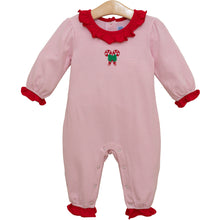  Candy Cane Ruffle Romper