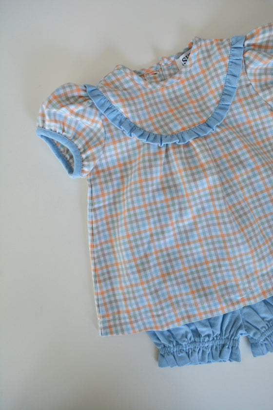 Fall Plaid Bloomer Set