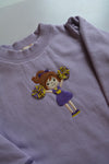 Purple Cheerleader Sweatshirt