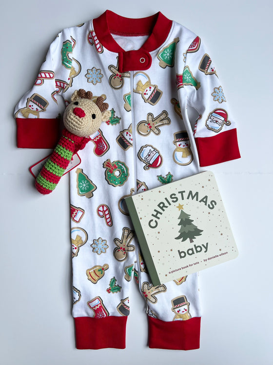 Holly Jolly Cookies Zipper Pajamas