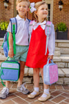 Leighton Lunch Box: Beale Street Blue, Barbados Blue, Navy & Kelly Green