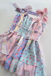 English Garden Patchwork Ribbon Dress Romper