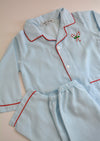Blue Candy Cane Pajama Set