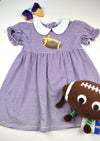 Purple Stripe Tailgate Dress