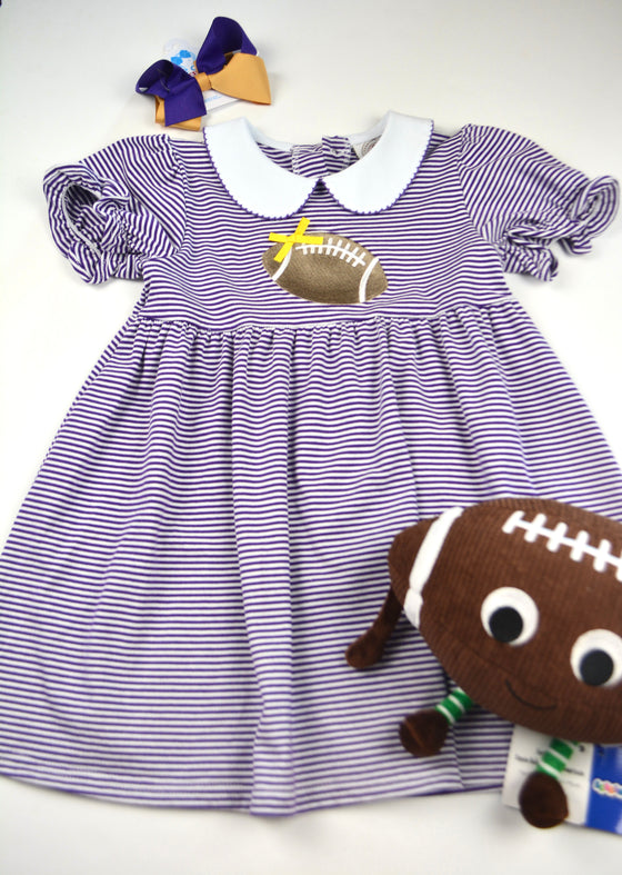 Purple Stripe Tailgate Dress