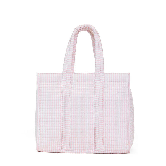 Go Go Tote: Quilted Pimlico Stripe Pink