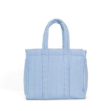  Go Go Tote: Quilted Pimlico Stripe Chambray