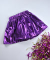 Purple Metallic Skort