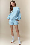 Baby Blue Bow Shorts