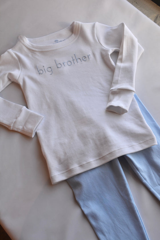 Big Brother Embroidered Long Pajama