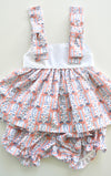 Patriotic Shoulder Bow Bloomer Set