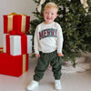 Merry Tartan Patch Sweatshirt
