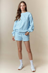 Baby Blue Bow Shorts