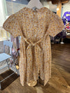 Sandy Yellow Floral Smocked Dress