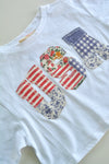 USA Patchwork Cropped Top