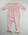 Pink Smocked Footie