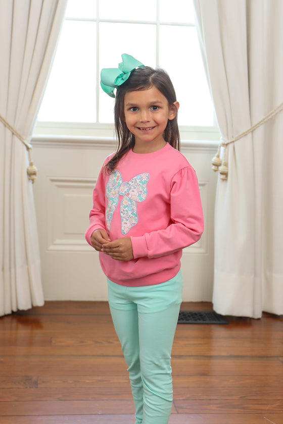 French Terry Bow Pullover