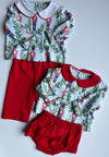 Boys Red Nutcracker Pants Set