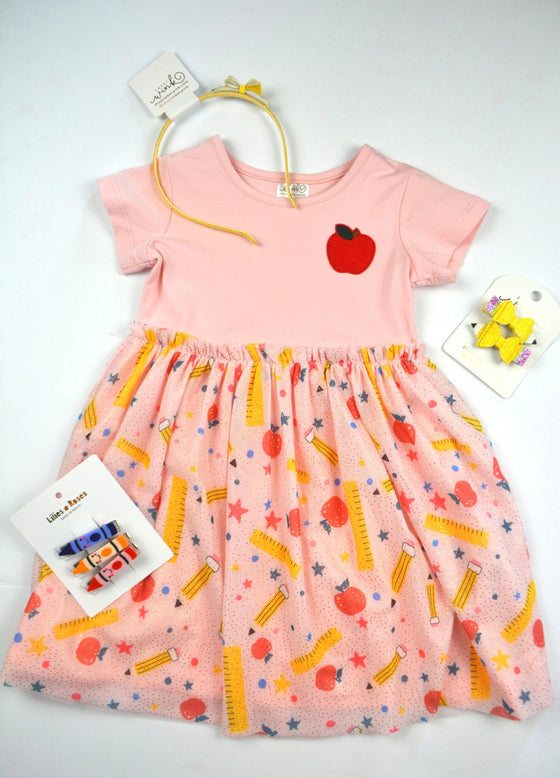 SCHOOL DAYS SHORT SLEEVE TUTU DRESS