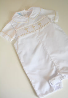  Cross Boys Smocked Jon Jon Set