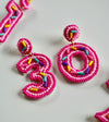 Birthday Year Beaded Earrings