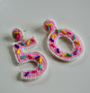 Birthday Year Beaded Earrings