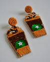 Pumpkin Spice Latte Earrings